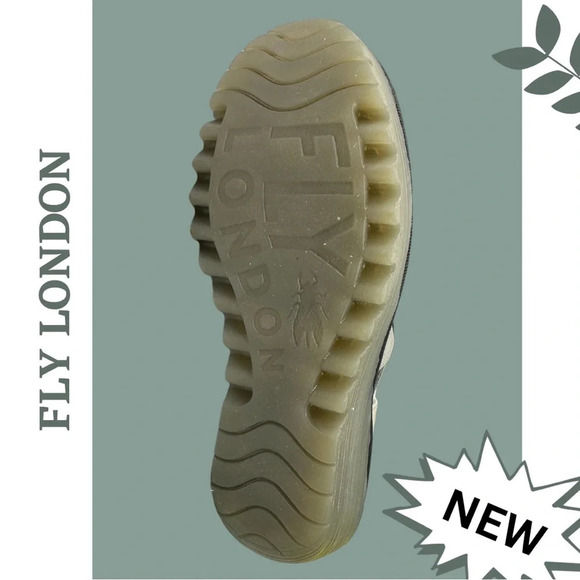 Fly  London Yuba Open Toe
Sandal Wedge 385 Borgogna
Silver Size 9 - 9.5 US 40 Eu - Picture 4 of 8